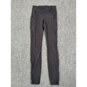 Lululemon Leggings Women 2 Black Speed Up Tight Pockets Yoga Gym 28" EUC